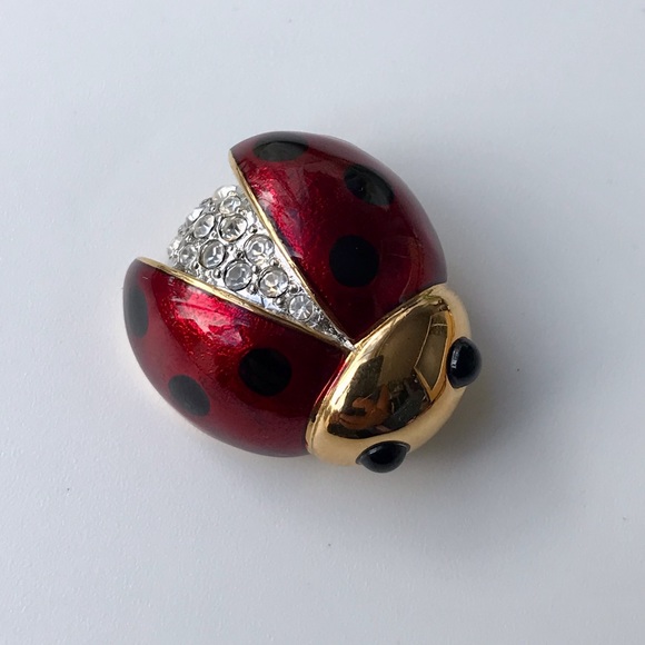 Vintage Jewelry - VTG Carolee Ladybug Pin Brooch